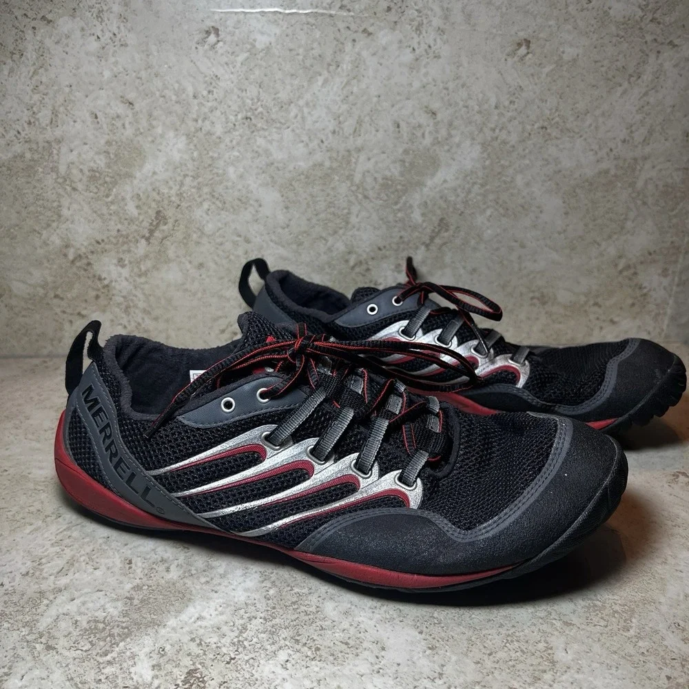 Merrell Trail Glove Barefoot Shoes Black Molton Lava Vibram Men's‎ Size 11.5